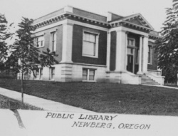 Historic Photo of the Newberg Public Library 